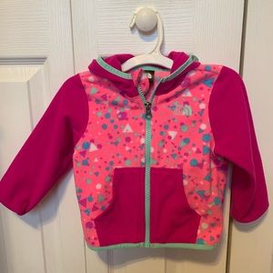 Toddler girl North Face fleece jacket